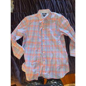 Men’s large, chaps, no iron plaid, button-down shirt, long sleeve